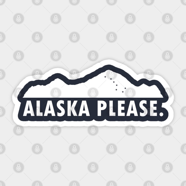 Alaska Please Sticker by esskay1000